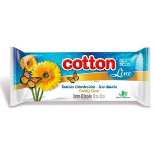 Toalha  umedecida  pct c/40 pçs adulto care