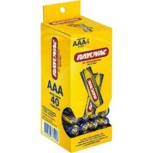 Pilha rayovac aaa c/40 tubo 10303