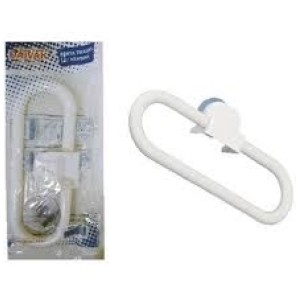 Porta toalha oval branco c/1pç 133 daivak