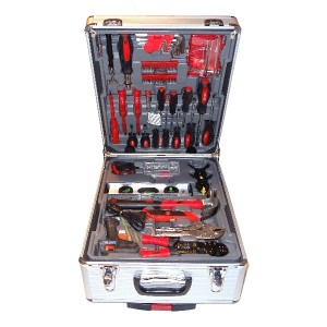Maleta de ferramentas de aluminio 186pc 8yu