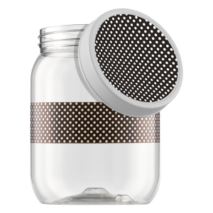 Pote pet poá preto 1.700ml c/1pç 6602 bandeirante