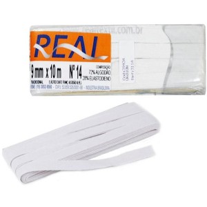 Elastico algodão chato n 14  c/10 real