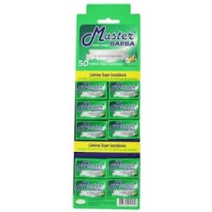 Lamina de barbear master barba c/50pçs lmbo7 nvc