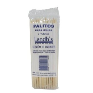 Palito de unhas grosso 17cm c/50pçs 0204 landh s