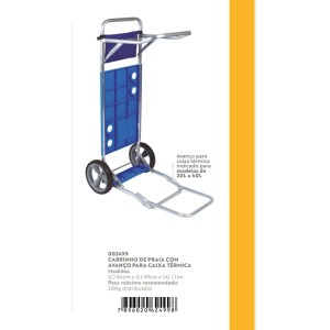Carrinho de praia com avanço c/1 peça  mor
