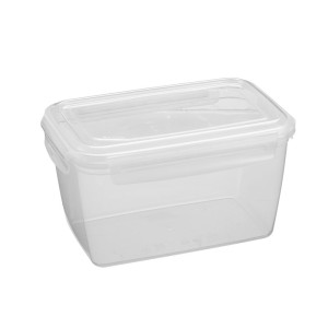 Pote 287 trava lateral 2400ml c/1pç alto transparente tampa colorida rainha