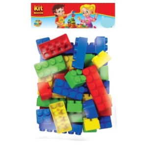 Brinquedo kit bloco 36pçs 331 ggbplast