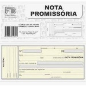 Talão nota promissória c/5 pçs 9052 fd