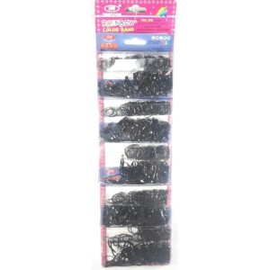 Elastico silicone preto cart c/5pct tami5036  rt071701 sict2 sitc 1 rainbow