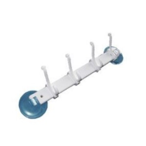 Cabide multiuso branco  com ventosa c/1pç 136 daivak