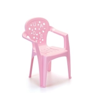 Poltrona infantil letras rosa claro c/1 peça 132 rainha