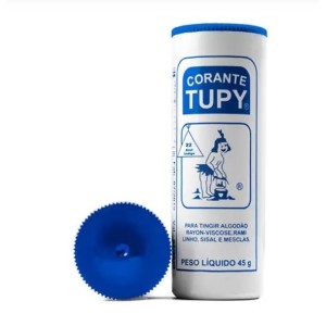 Tinta tupy azul indigo 22 c/6pçs algodão tingir roupa