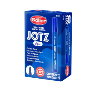 Marcador quadro branco jotz azul c/12 pçs 6437  g-1437  Goller
