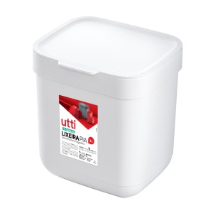 Lixeira de pia c/1pç 3L utti branco or45810