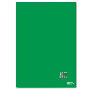 Caderno universitário brochurão c/1 peça 96 folhas verde soft book nova/multi 900621