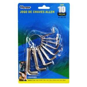 Jogo chave allen c/10pçs  alc-20