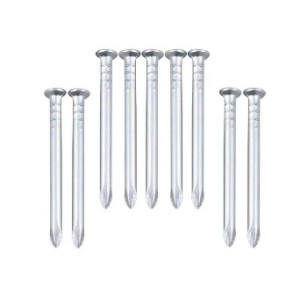 Prego aco niquelado 15x15 9pcs  pcte c/6 distric 415