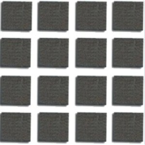 Feltro 093-393 cartela c/16pcs quadra. 20mmx20mm maxximo