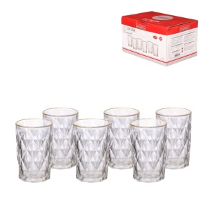 Copo long drink diamond 340ml c/6pçs copd-340tr