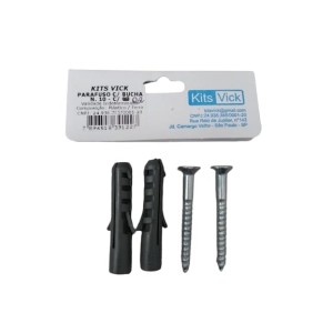 Parafuso bucha n°10  c/6pct c/2jgs 1227 vick