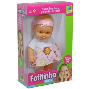 Brinquedo boneca fofitinha baby c/1pç 3015 toyer