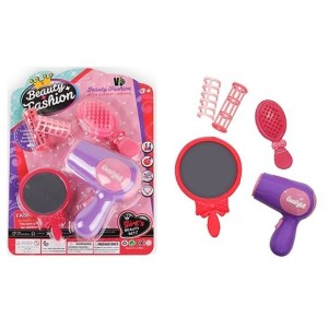 Brinquedo acessóros boneca secador de cabelo c/5pçs vb1446 vipimport
