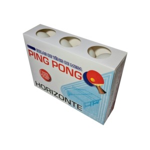 Bola ping pong c/12 pcs branca/colorida horizonte