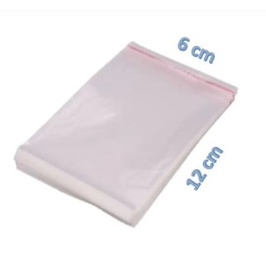 Saco plast. adesivo 06x12x3cm s/furo mc-0031 c/100pçs