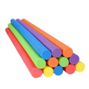 Espaguete (sem furo) tubo flutuador c/1pç amarelo,azul,laranja,rosa,roxo,verde