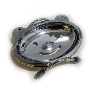 Saboneteira gato/urso crom 146 c/pç