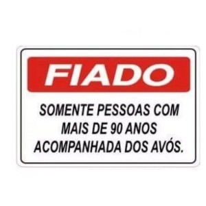 Placa sinalizacao grande fiado 20x30 c/1pç pacific