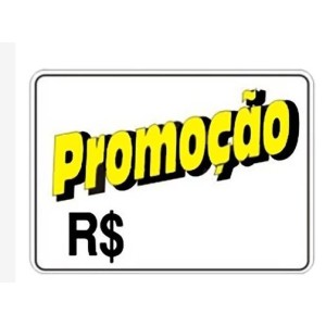 Placa sinalizacao grande promoção 20x30 c/1pç pacific