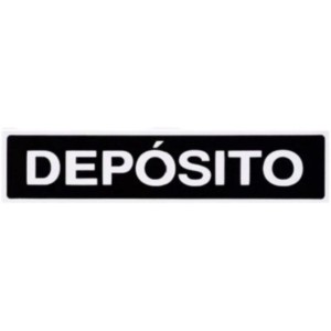 Placa sinalizacao pq. deposito 7x30 c/1 pç pacific