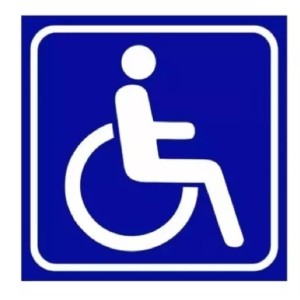Placa sinalização pequena cadeirante 15x20 c/1pç pacific