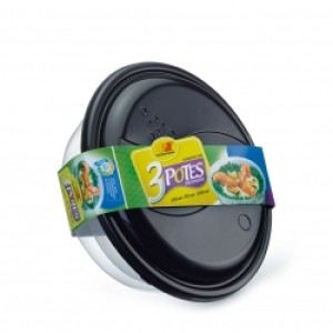 Pote redondo c/3pçs rainha 678/8678