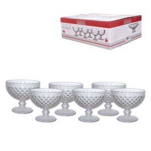 Taça com pé de vidro bico de abacaxi 310ml 6 peças tcsb-310tr