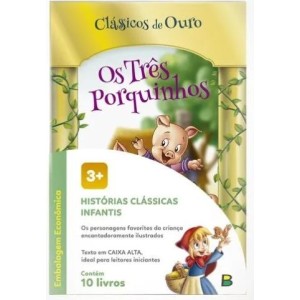 Livro clássicos de ouro c/10pçs 978-85-7398-19-6 sku111884 todolivro