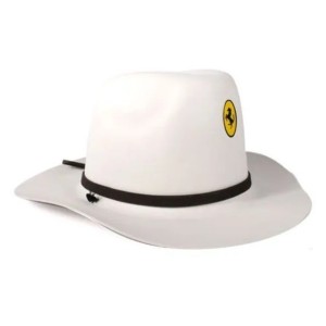 Chapéu e.v.a cowboy branco riplas c/ 1 peça