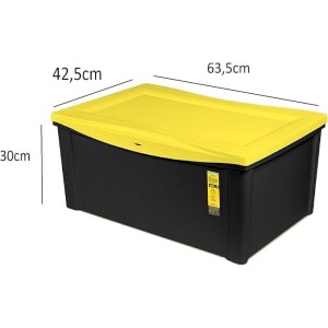 Caixa plástica organizadora vig ultra de 65 Litros or10542 ordene