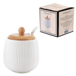 Açucareiro com colher de ceramica oasis 330ml pcln225