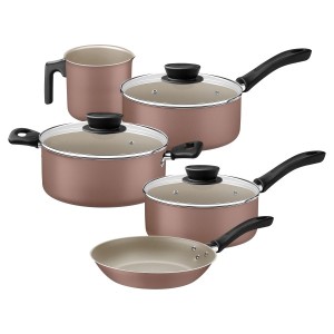 Jogo de Panelas Tramontina 5 Pçs Linz Marrom 28299/305