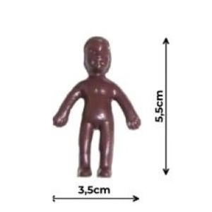 Brinquedo mini boneco xaxa marrom c/20 pcs 0012  ya