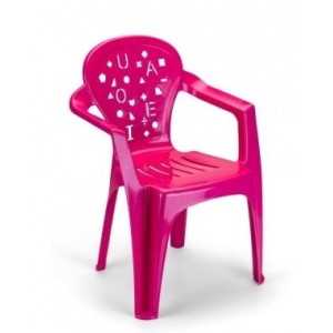 Poltrona infantil letras rosa escuro c/1pç 137 rainha