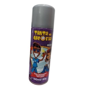 Tinta alegria prata p/ cabelo 150ml 80g c/1pç dalegria